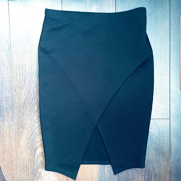Rebel Sugar Asymmetrical Split Bodycon Skirt - Picture 1 of 14